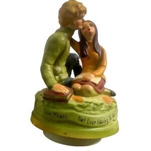 Vintage 1970 Chadwick Sankyo Japan Music Box with Sentimental Quote